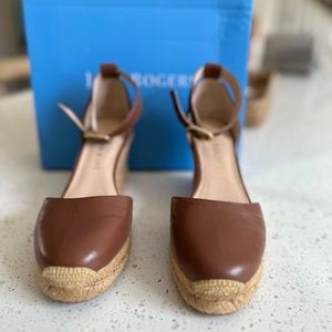 LIKE NEW! Jack Rogers leather espadrille